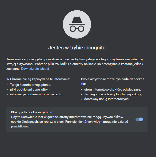 Tryb incognito